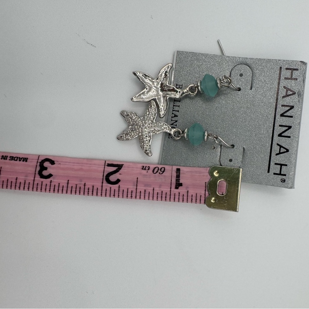 Hannah Brilliance Nautical Beach Ocean Sea Glass Sea Life Bracelet and Earrings - Picture 11 of 11